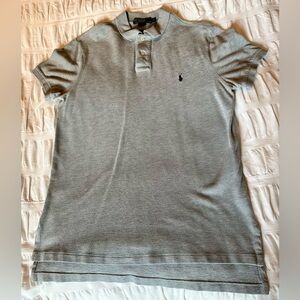 Mens Gray Polo Size Medium
